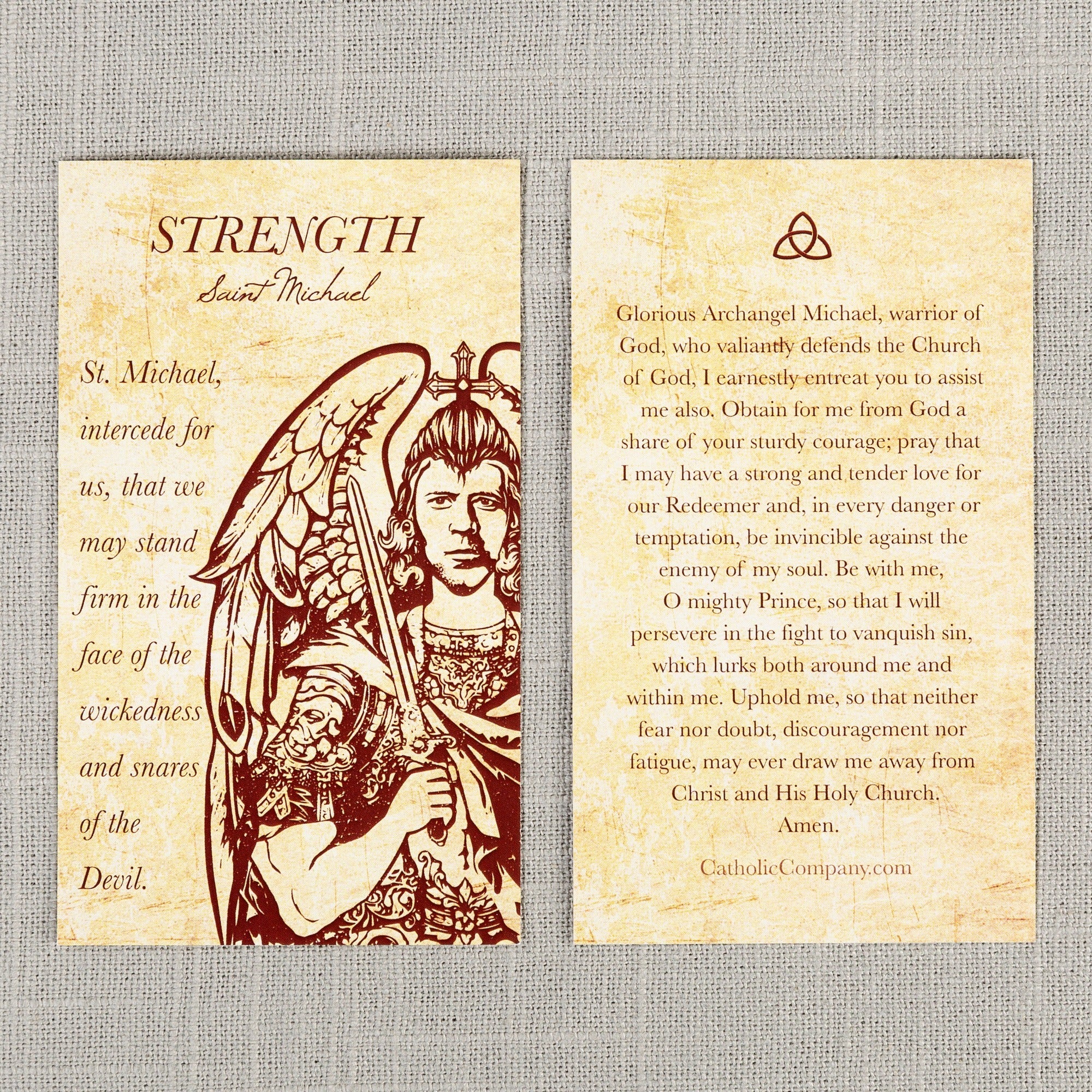 St. Michael - Spiritual Strength Prayer Card