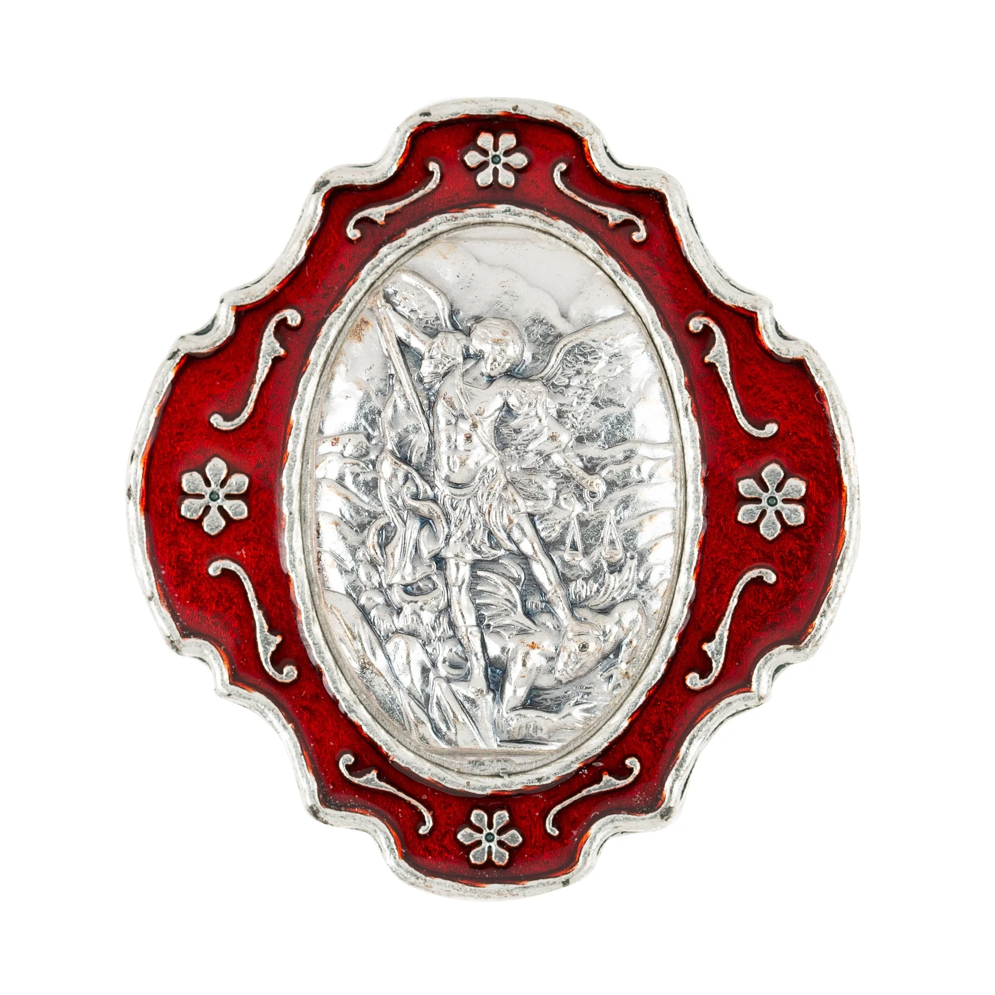 St. Michael the Archangel Rosary with Holder - Image 2