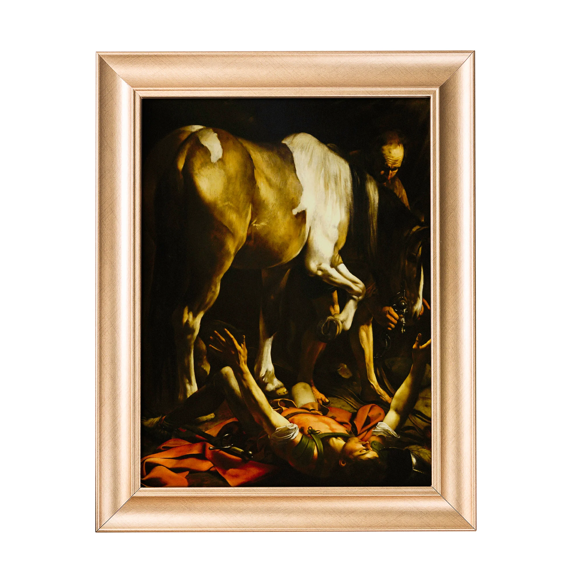St. Paul's Conversion Antique Gold Framed Print - Multiple Sizes - Image 2