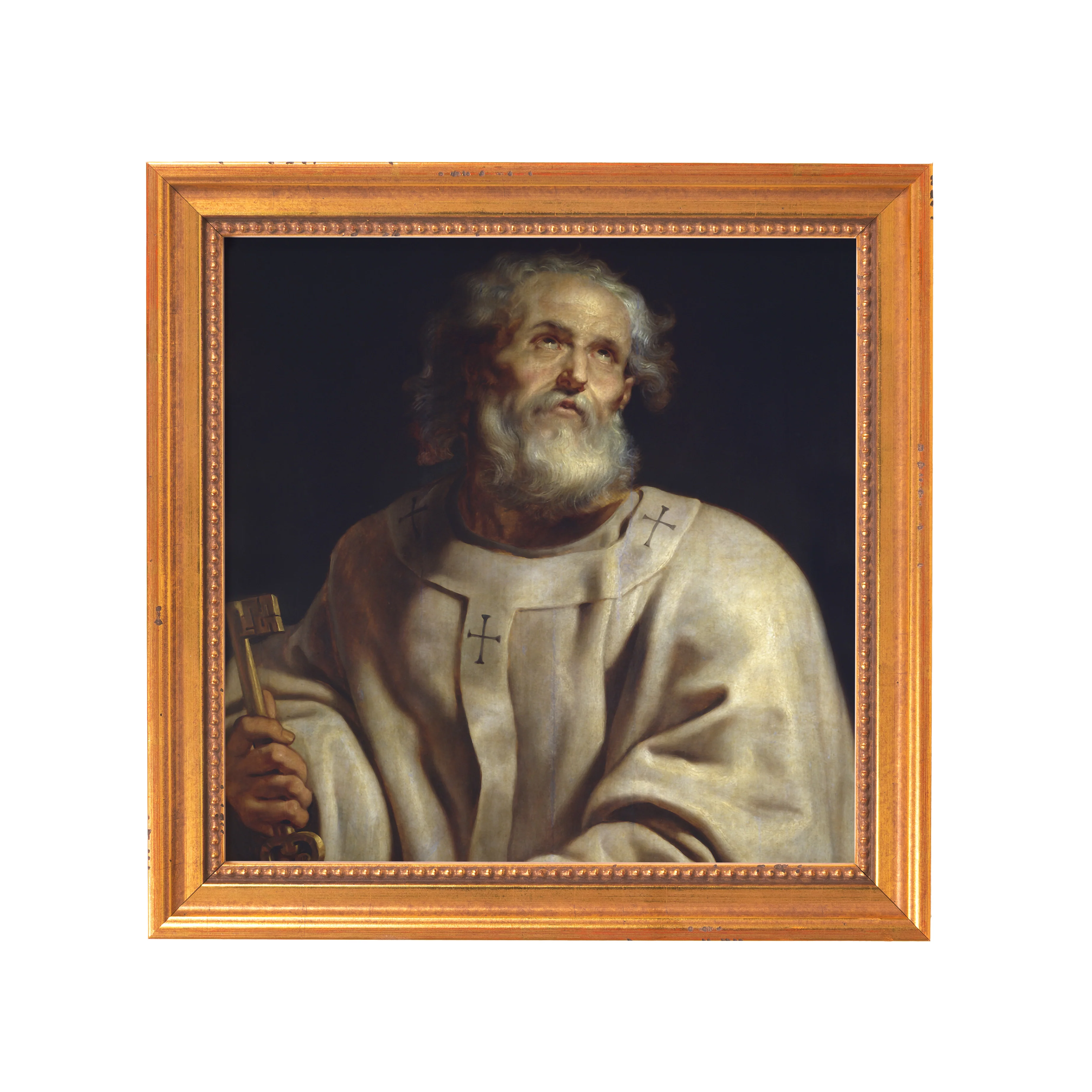 St. Peter as Pope Framed Canvas - Sacred Mini Collection - Image 6