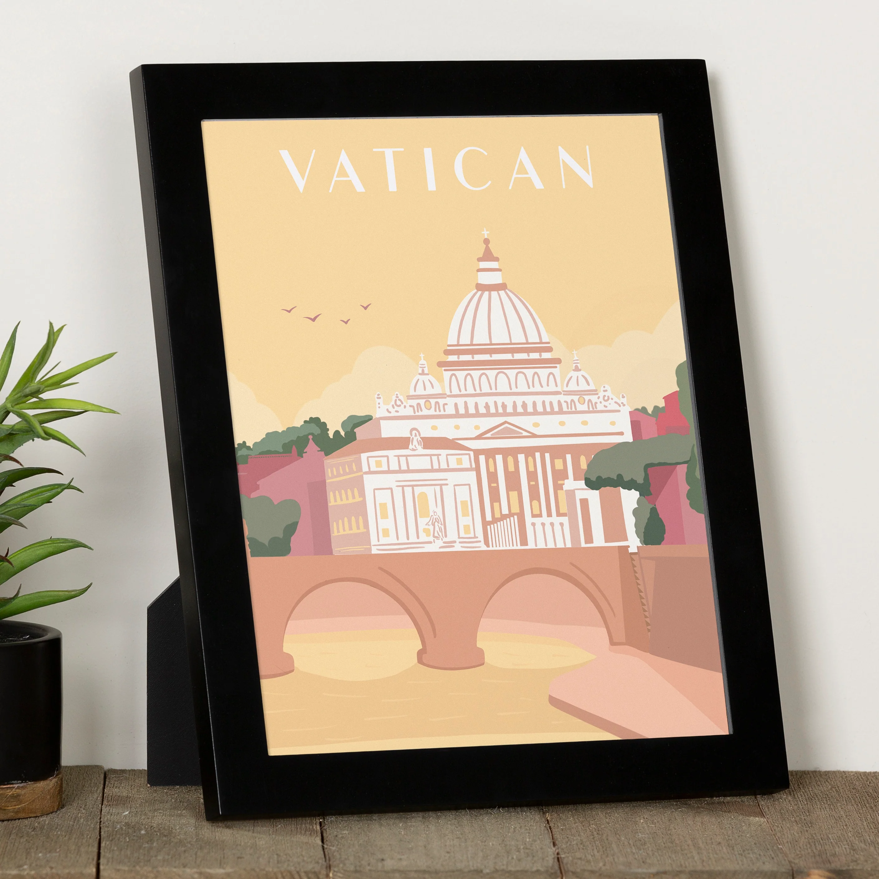 St. Peter's Basilica Framed Travel Print