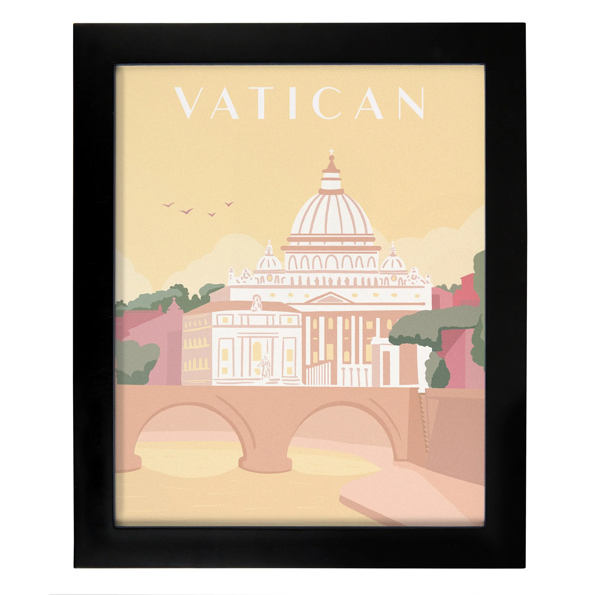 St. Peter's Basilica Framed Travel Print - Image 2