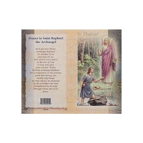 St. Raphael (Archangel) - Mini Lives of the Saints Folded Prayer Card