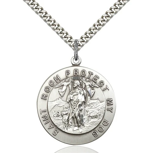 St. Roch Pendant, Bliss, Sterling Silver