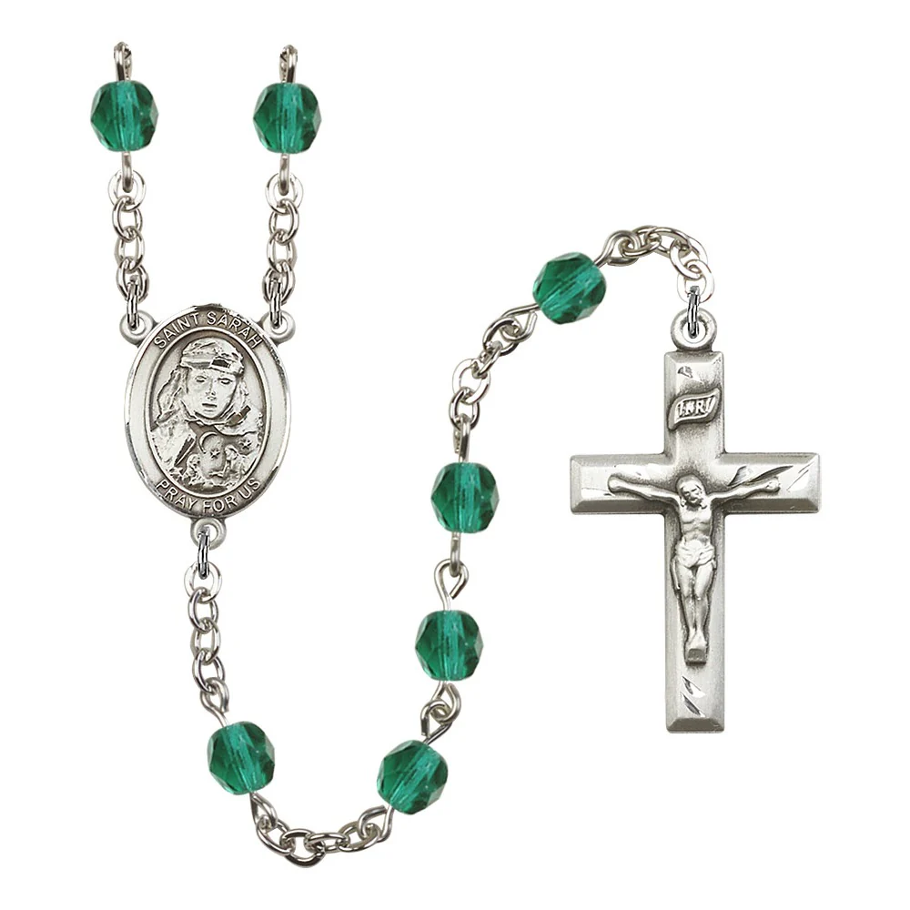 St. Sarah Teal December Rosary 6mm