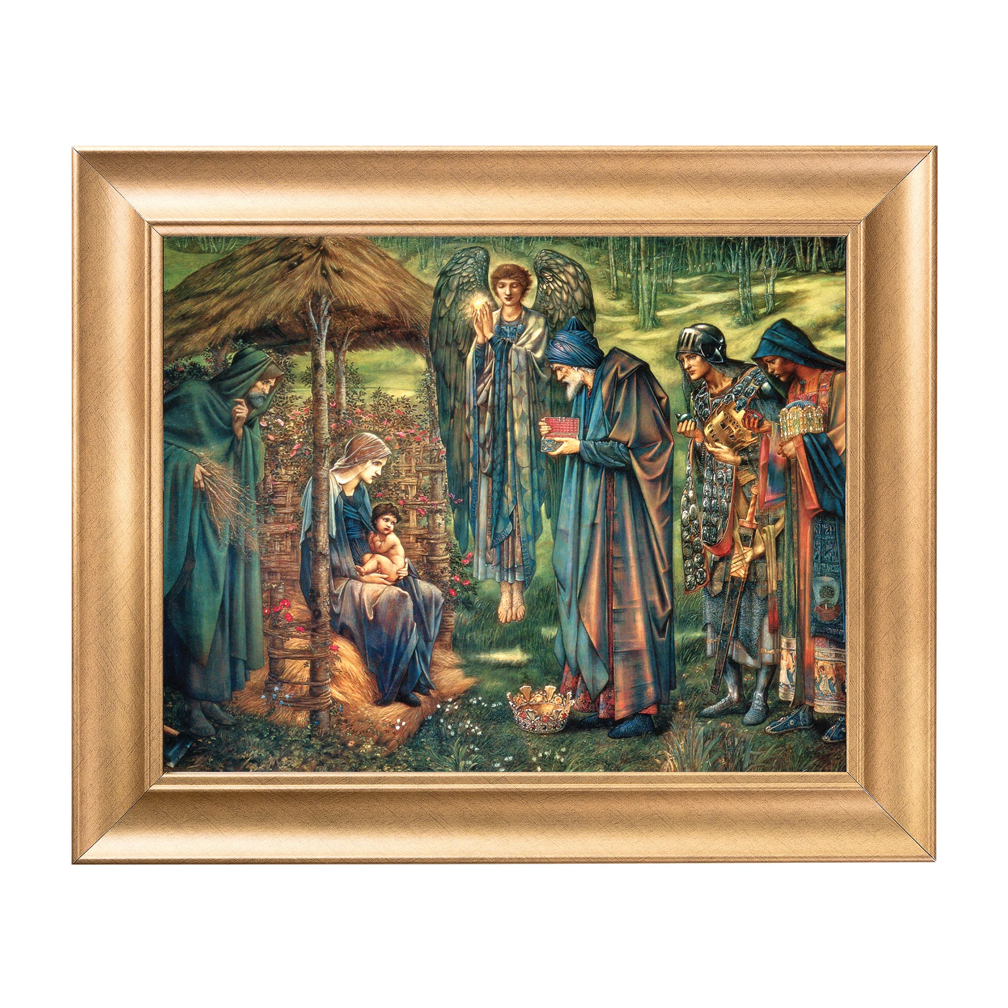 Star of Bethlehem Antique Gold Framed Print - Multiple Sizes - Image 5
