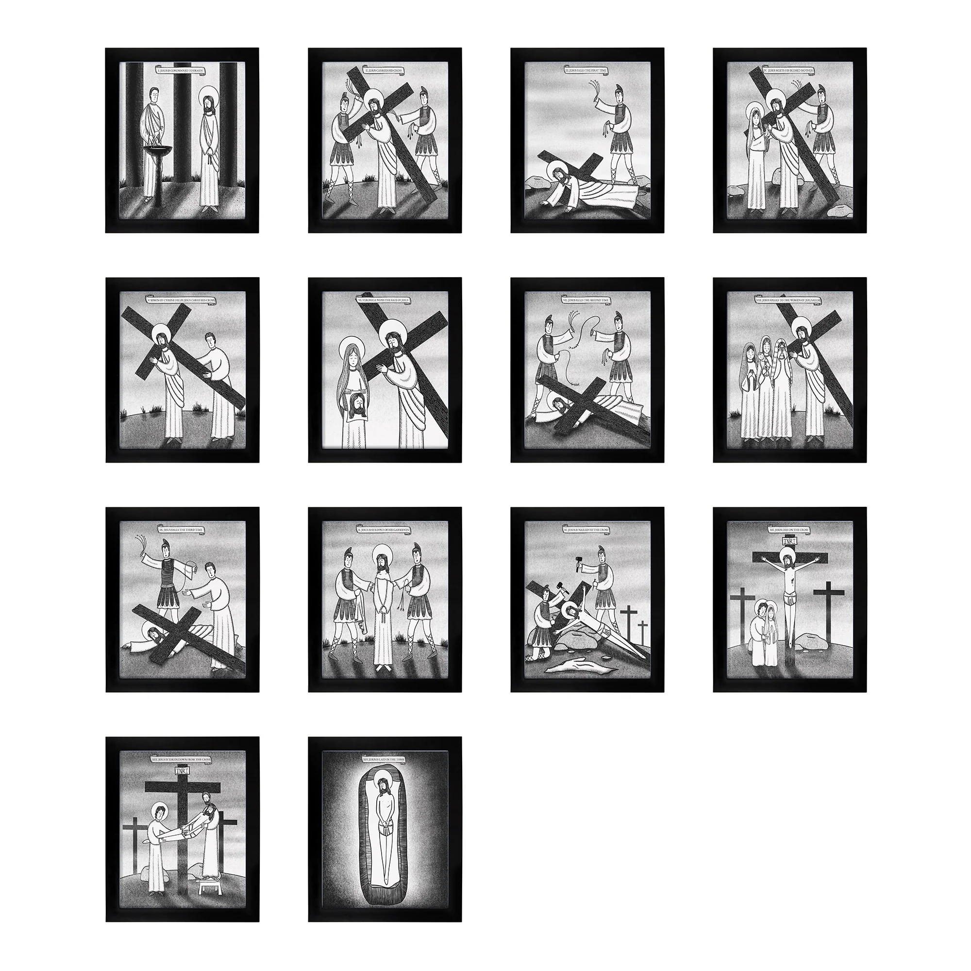 Stations of the Cross Full Set of 14 - Image 3