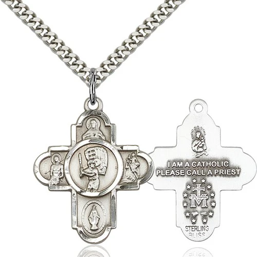 Sterling Silver 5-Way / Baseball Pendant