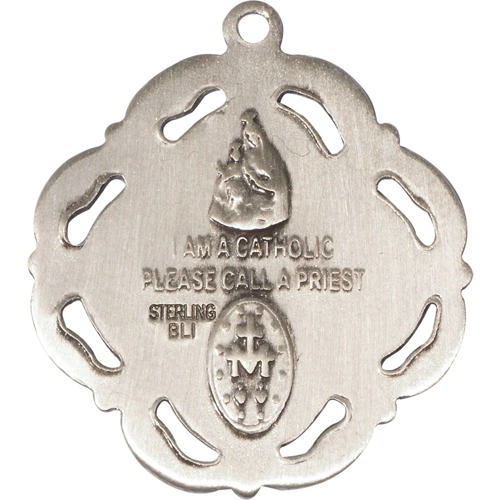 Sterling Silver 5-Way Pendant 1 X 7/8" - Image 2