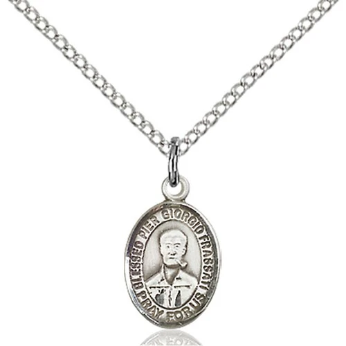 Sterling Silver Blessed Pier Giorgio Frassati Petite Pendant