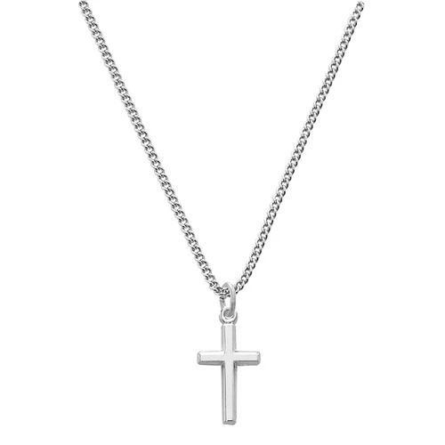 Sterling Silver Cross on Baby Chain