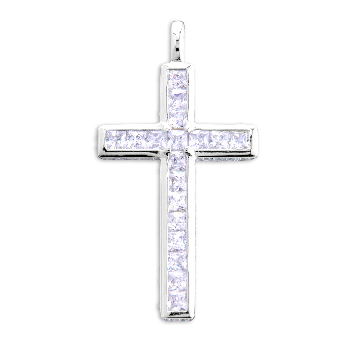 Sterling Silver Cubic Zirconia Cross - Image 2