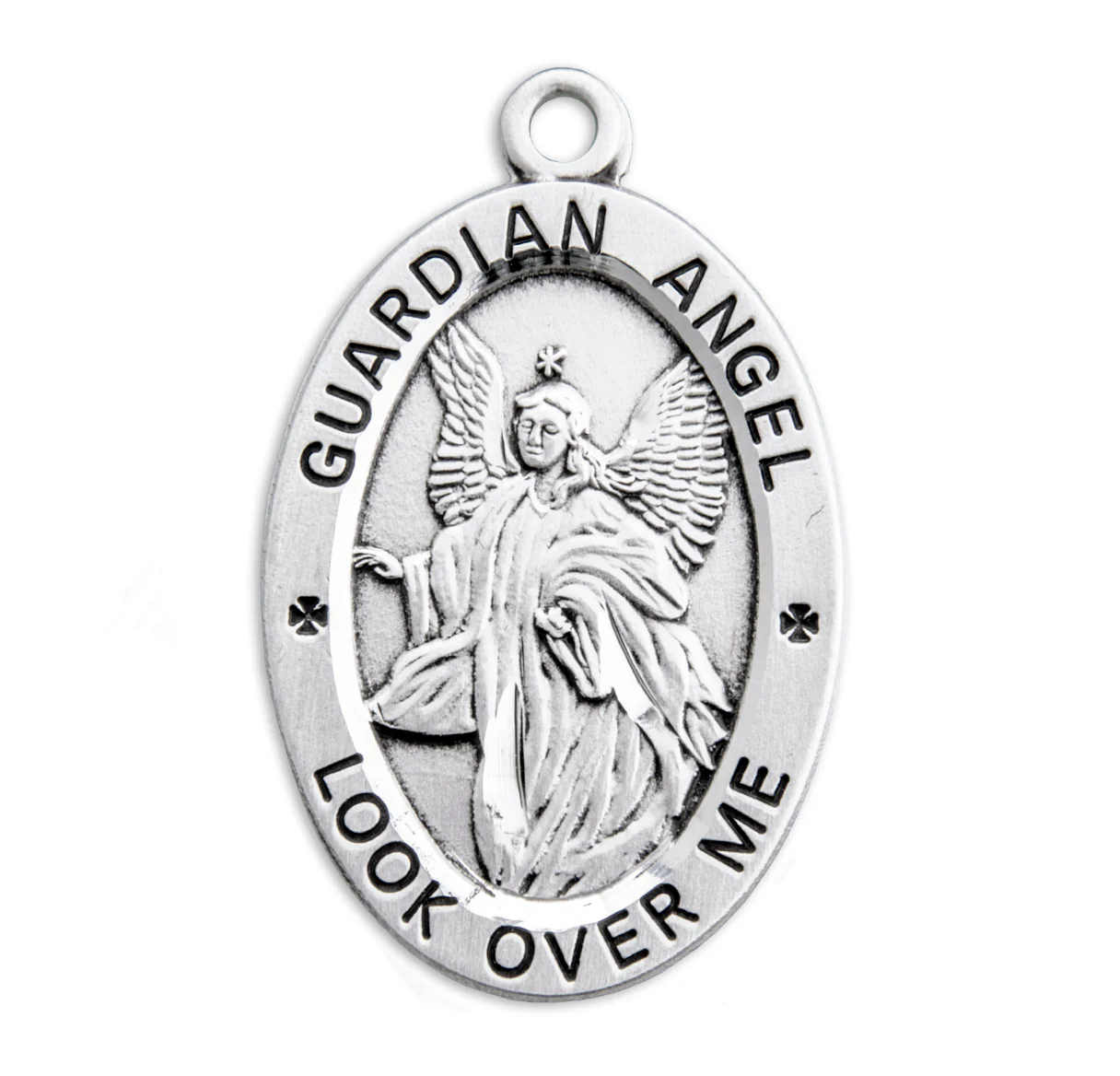 Sterling Silver Guardian Angel Medal - Image 2
