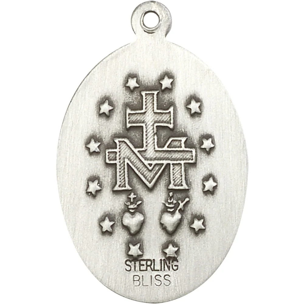 Sterling Silver Miraculous Pendant - 2511346 - Image 2