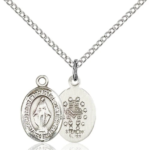 Sterling Silver Miraculous Petite Pendant - 2511425
