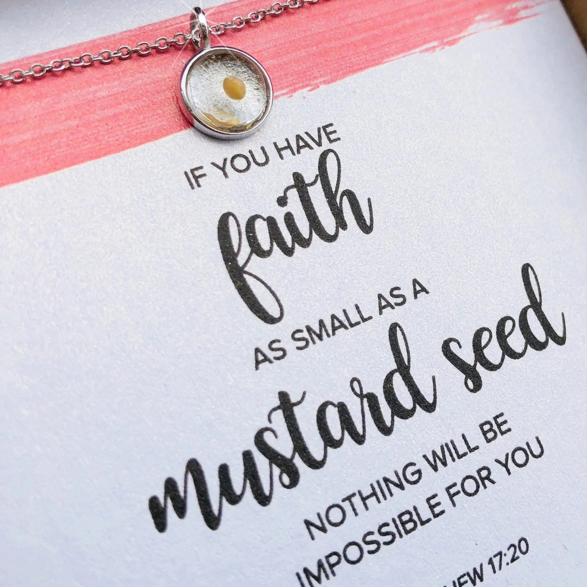 Sterling Silver Mustard Seed Necklace - Image 4