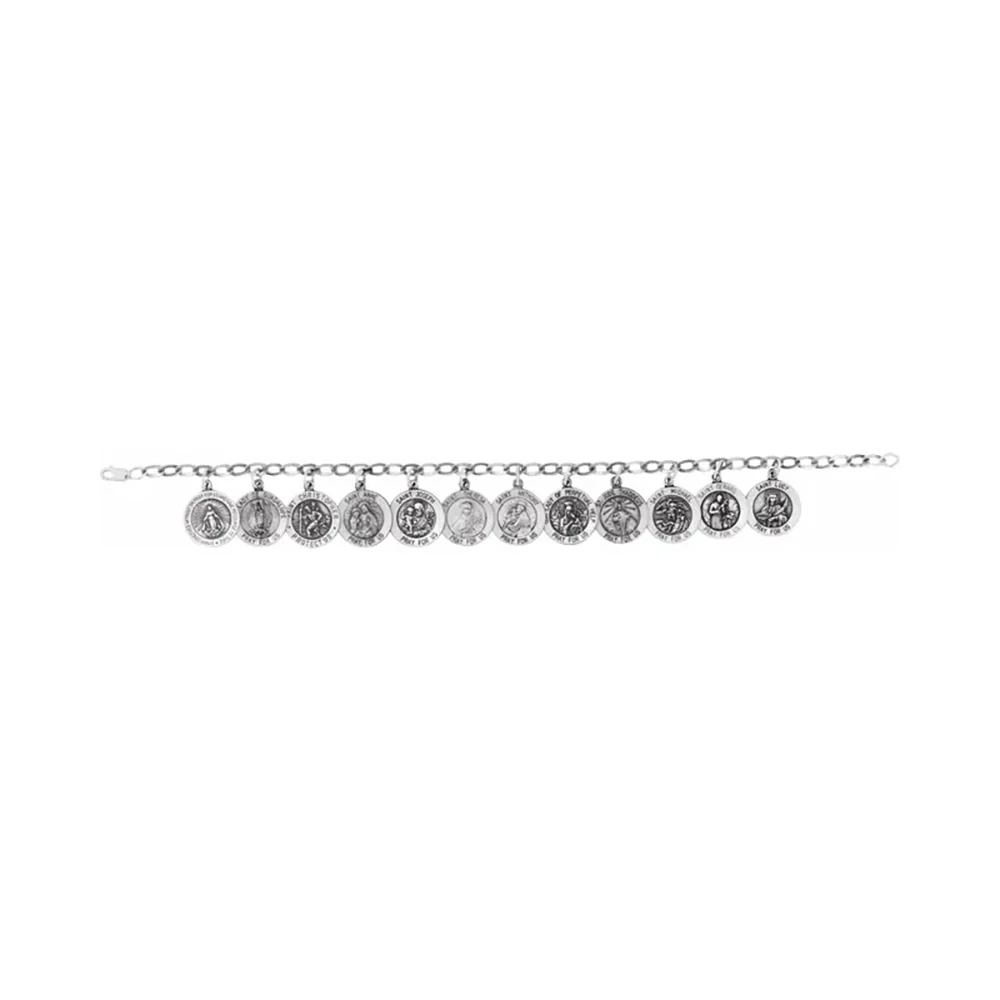 Sterling Silver Saints Bracelet - Image 2