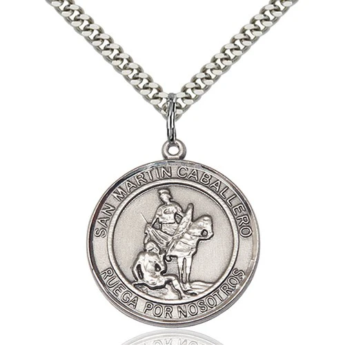 Sterling Silver San Martin Caballero Pendant