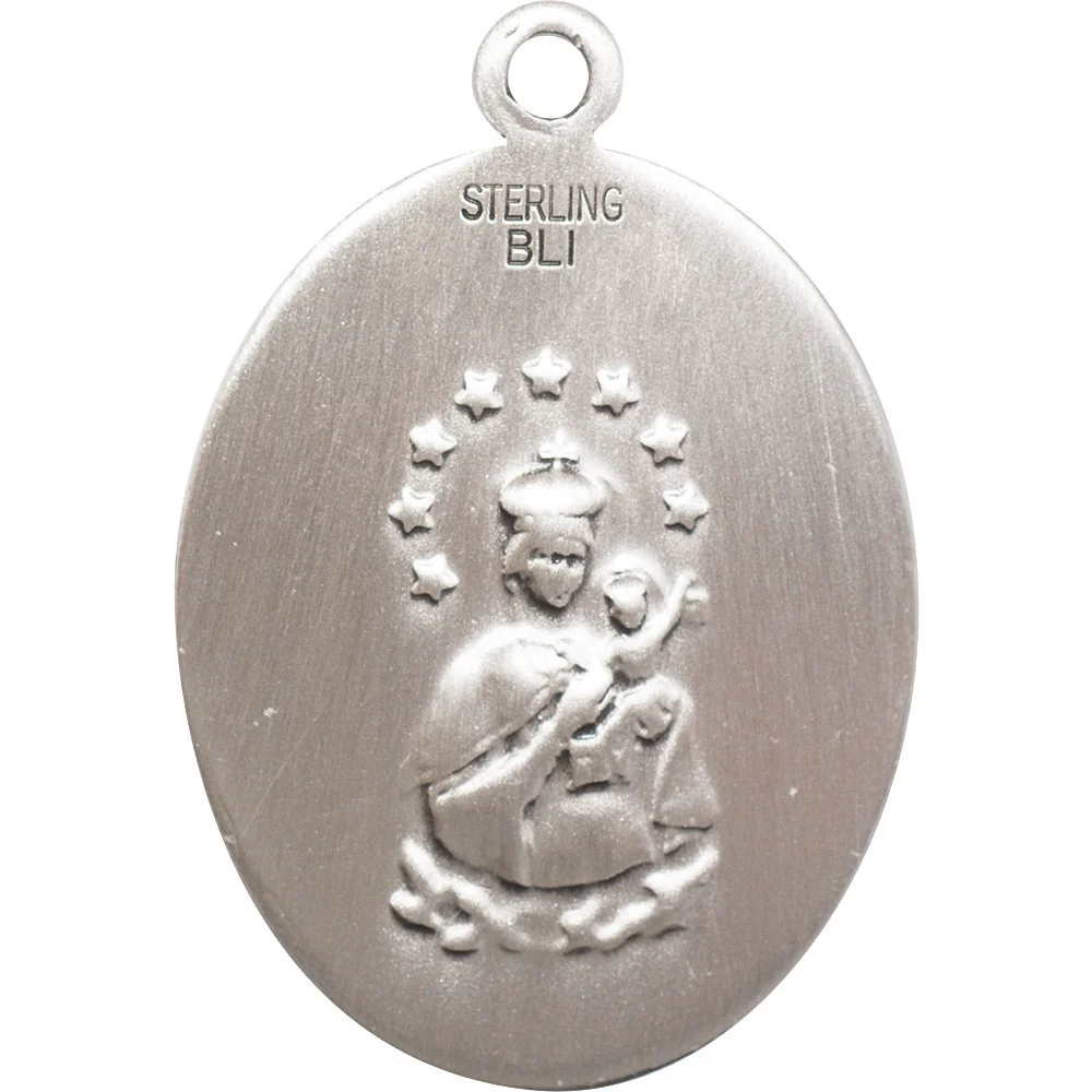 Sterling Silver Scapular Pendant w/ chain - Image 2