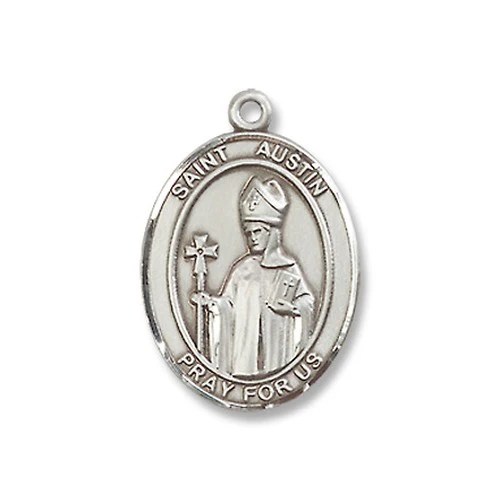 Sterling Silver St. Austin Pendant w/ Chain