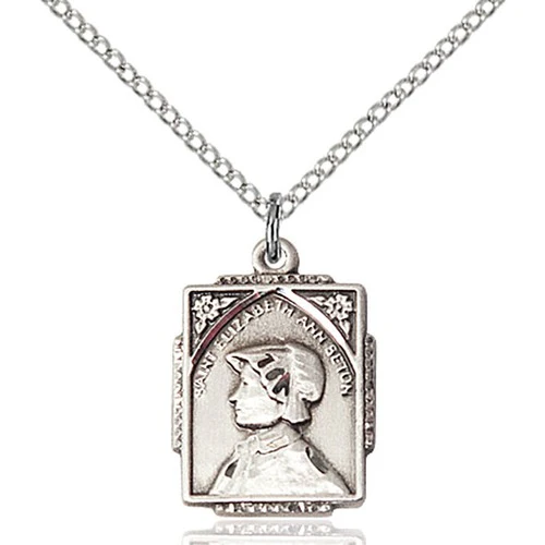 Sterling Silver St. Elizabeth Ann Seton Pendant - 2508688