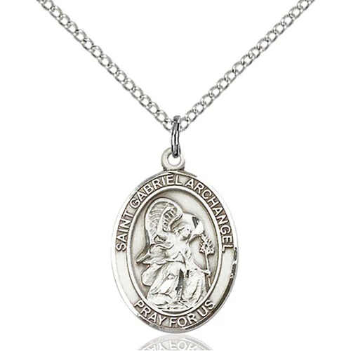 Sterling Silver St. Gabriel the Archangel Pendant - 2508772