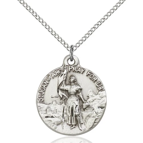 Sterling Silver St. Joan of Arc Pendant - 2509274