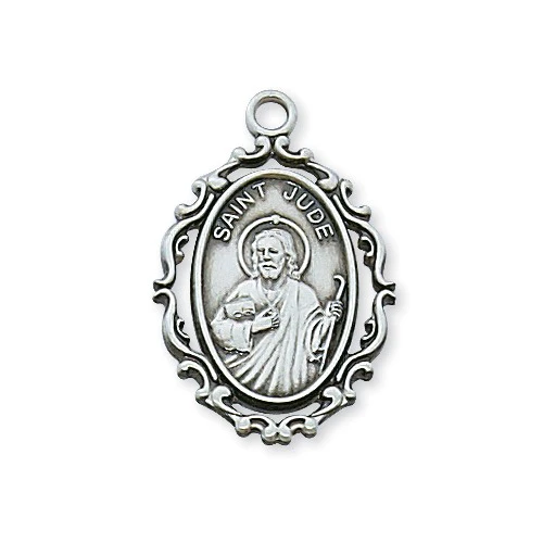 Sterling Silver St. Jude Pendant - 2600300