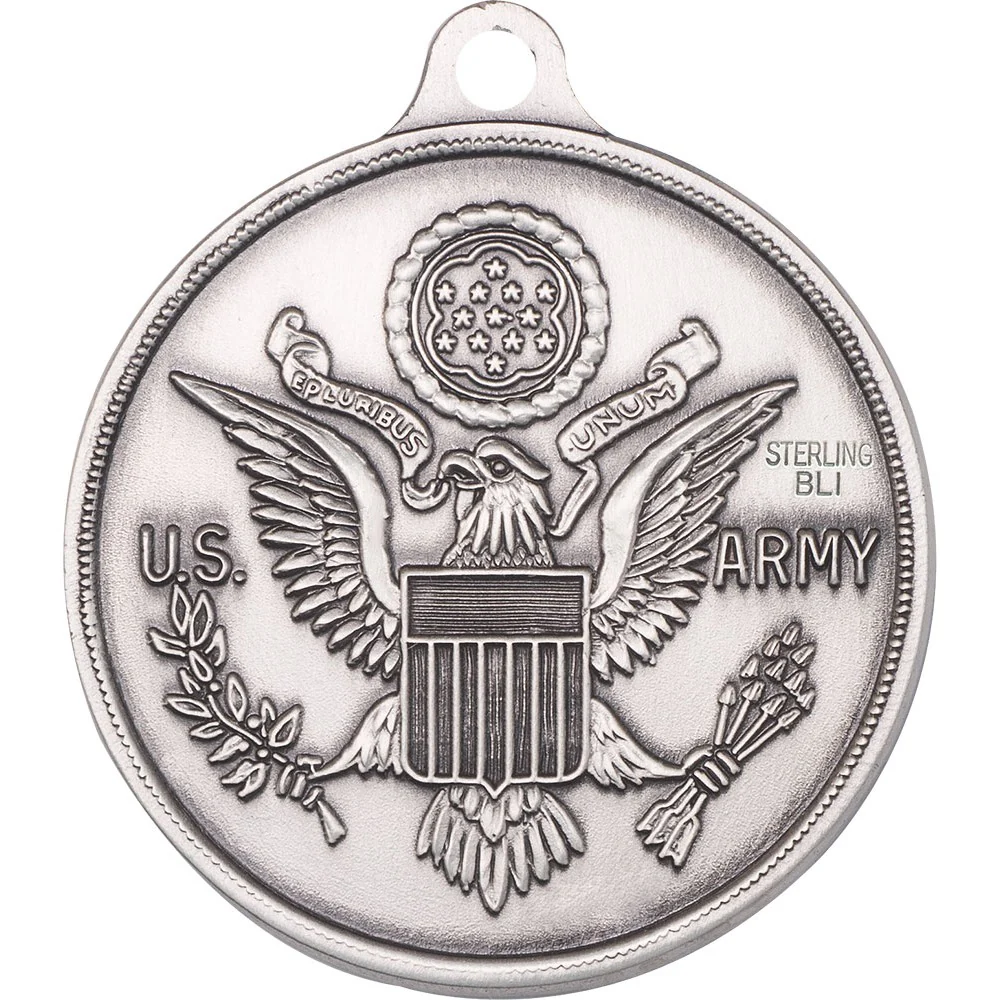 Sterling Silver St. Michael / Army Pendant - Image 2
