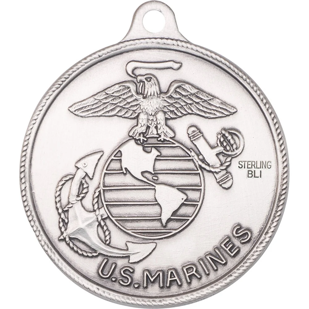 Sterling Silver St. Michael / Marines Pendant - 2508083 - Image 2