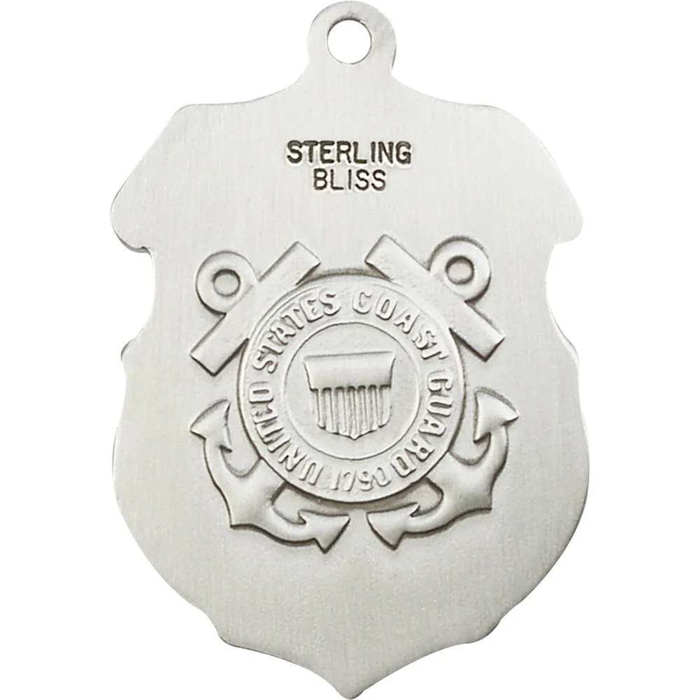 Sterling Silver St. Michael Pendant/ Coast Guard - Image 2
