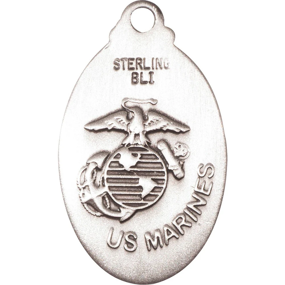 Sterling Silver St. Michael Pendant / Marines - 2509010 - Image 2