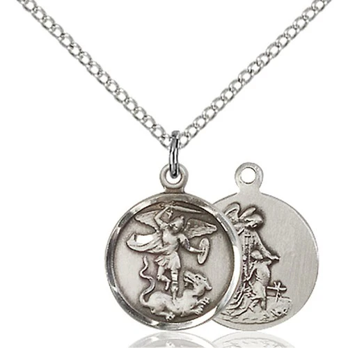 Sterling Silver St. Michael the Archangel Pendant - 2509069