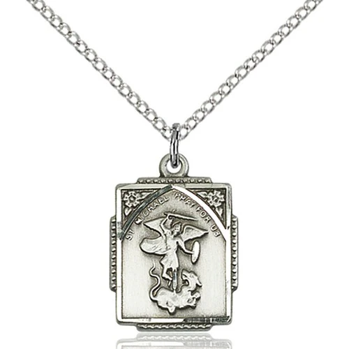 Sterling Silver St. Michael the Archangel Pendant - 2509073