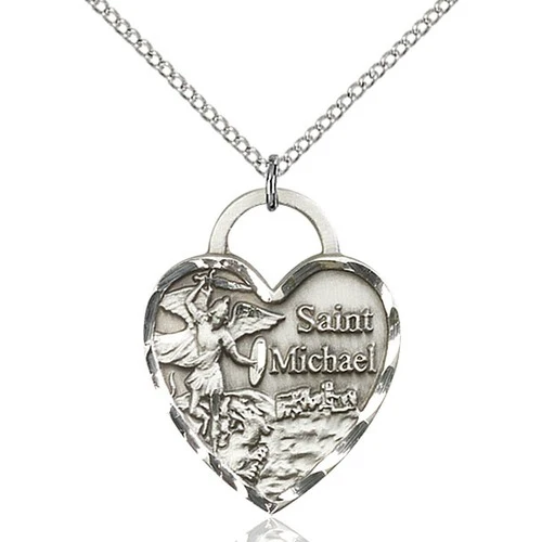 Sterling Silver St. Michael the Archangel Pendant - 2509083