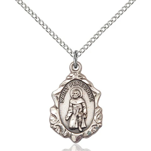 Sterling Silver St. Peregrine Pendant - 2508023