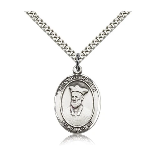 Sterling Silver St. Philip Neri Pendant w/ chain
