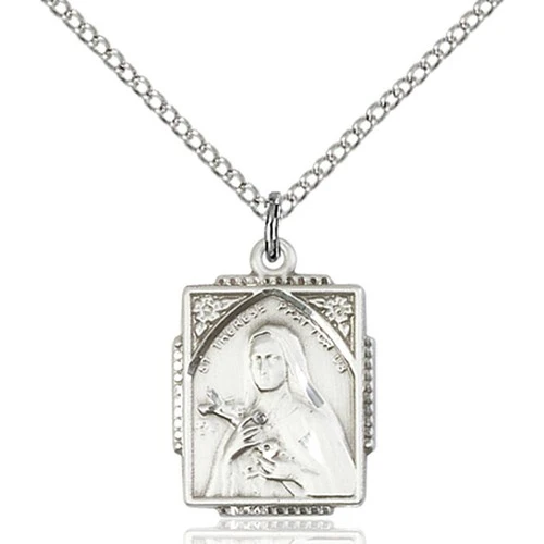 Sterling Silver St. Therese Pendant - 2507896