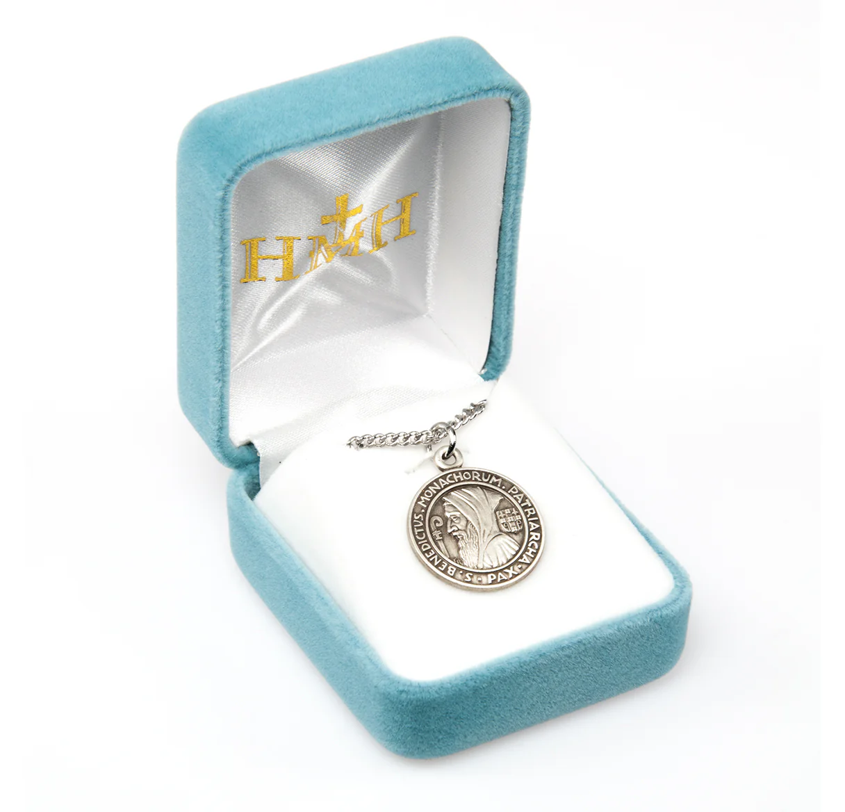 Sterling St. Benedict Profile Jubilee Medal Necklace - Image 4