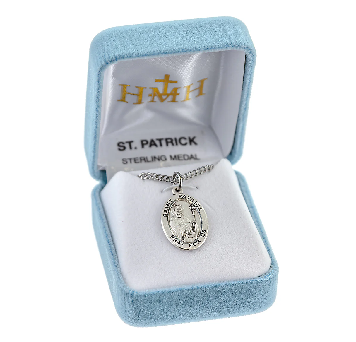 Sterling St. Patrick Medal with Chain - Image 3