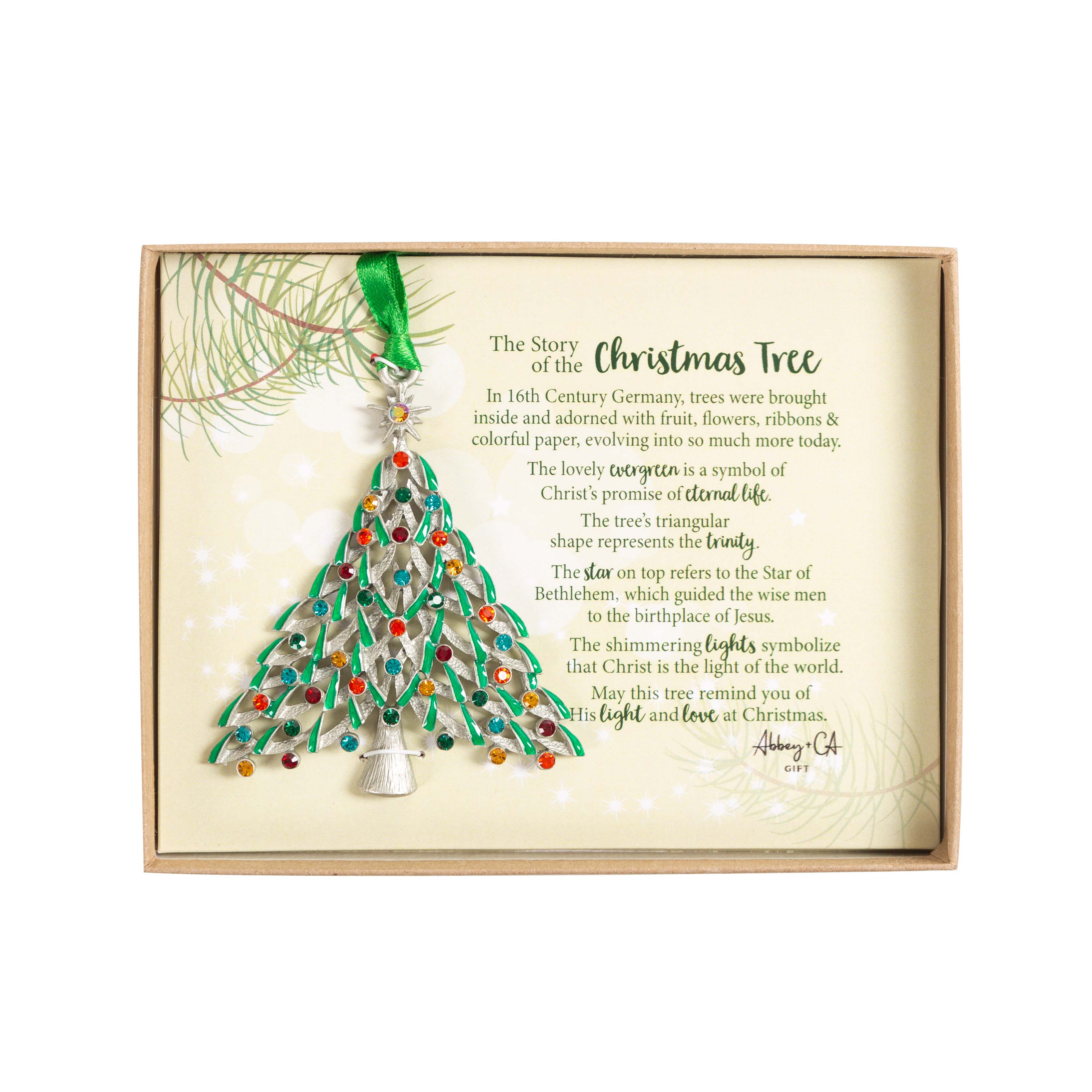 Story of the Christmas Tree Pewter Ornament - Image 2