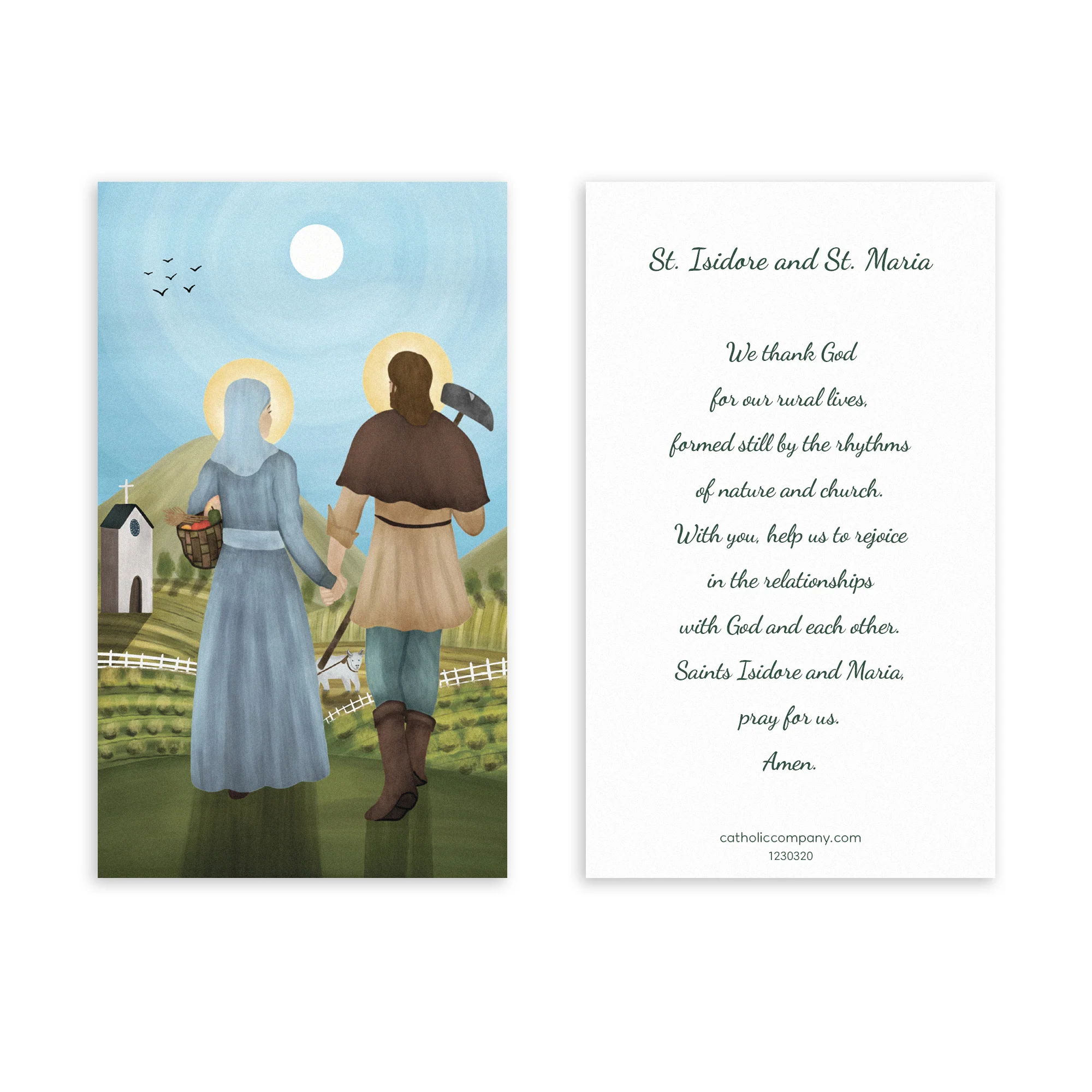 Sts. Isidore and Maria Prayer Card