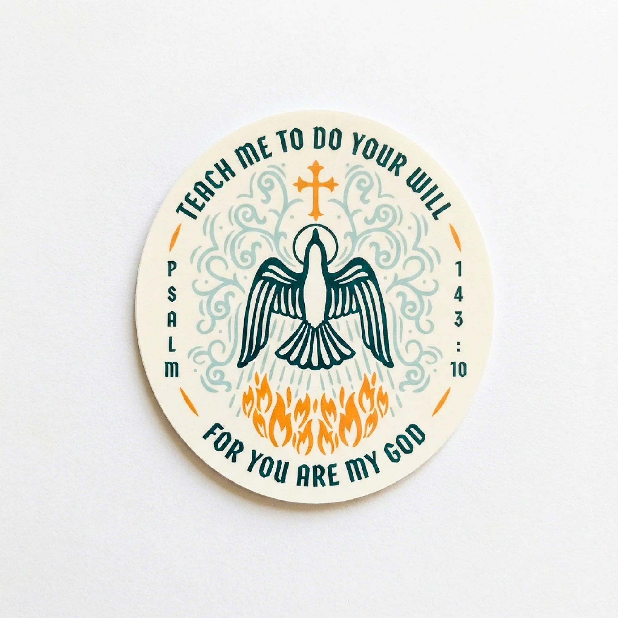Teach Me Holy Spirit Confirmation Vinyl Sticker
