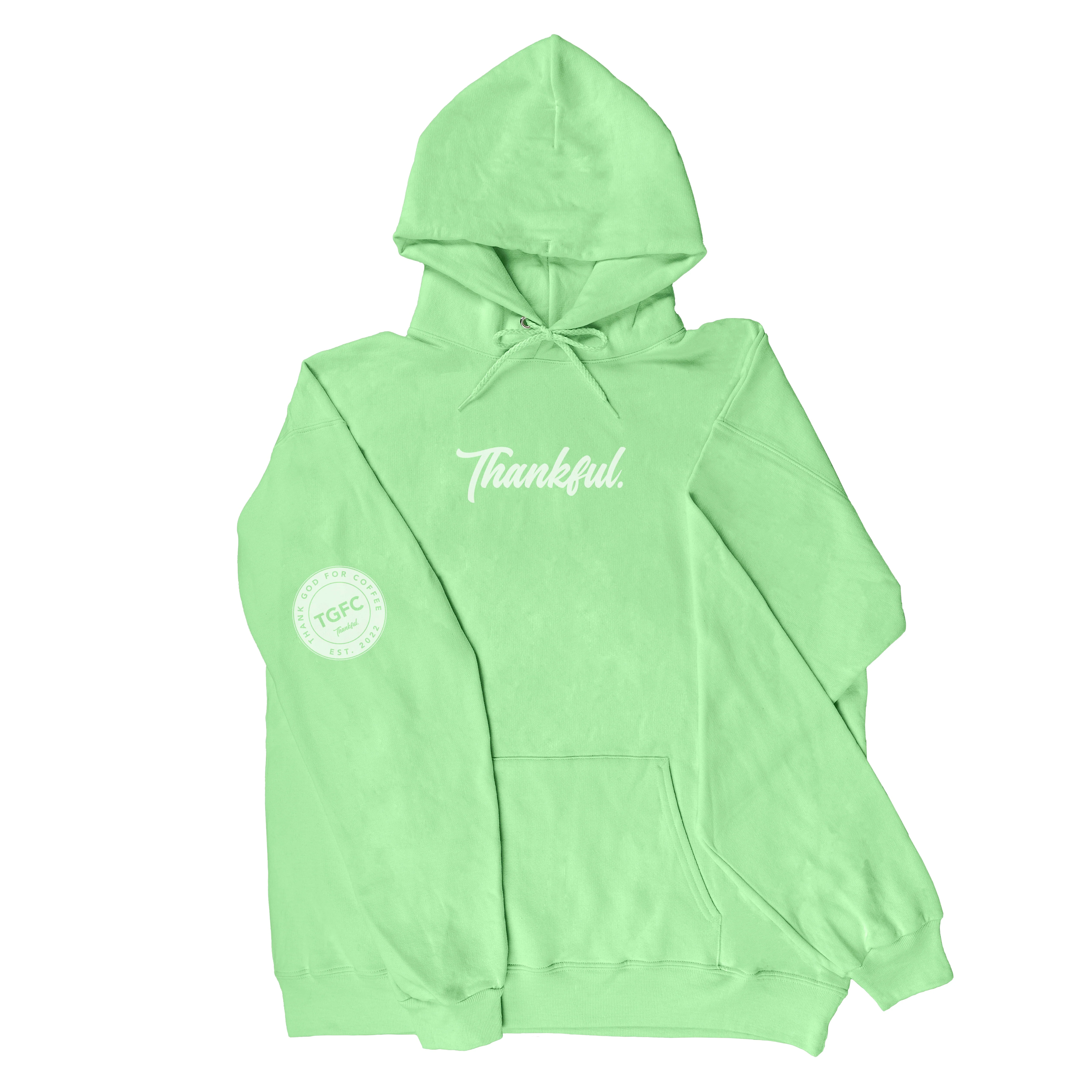 Thank God For Coffee Thankful Hooded Sweatshirt - Image 12