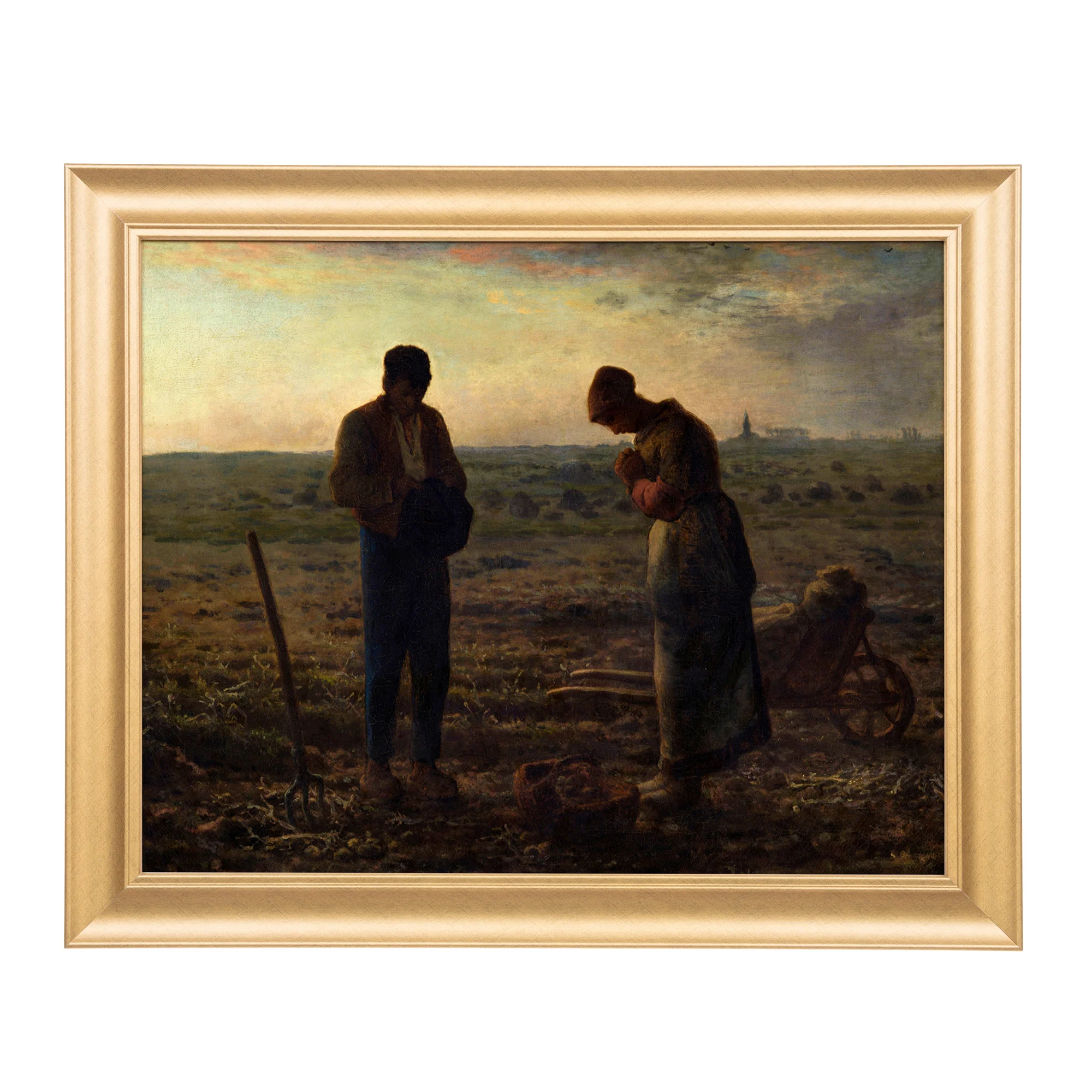 The Angelus Antique Gold Framed Print - Multiple Sizes - Image 2