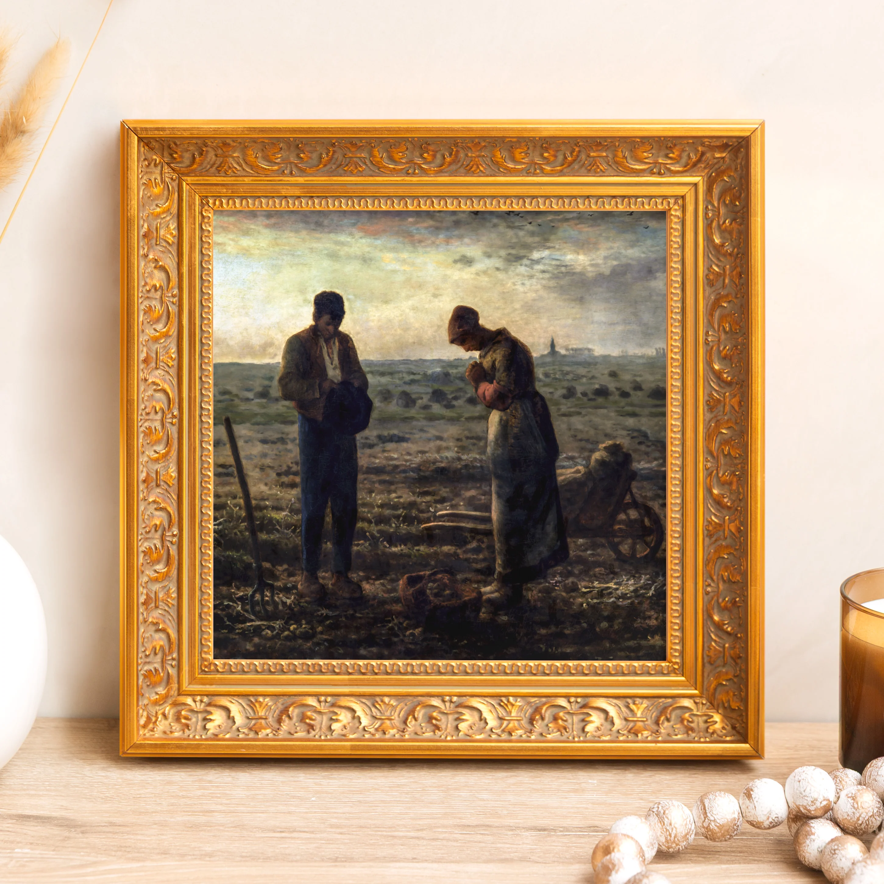 The Angelus Framed Canvas - Sacred Mini Collection