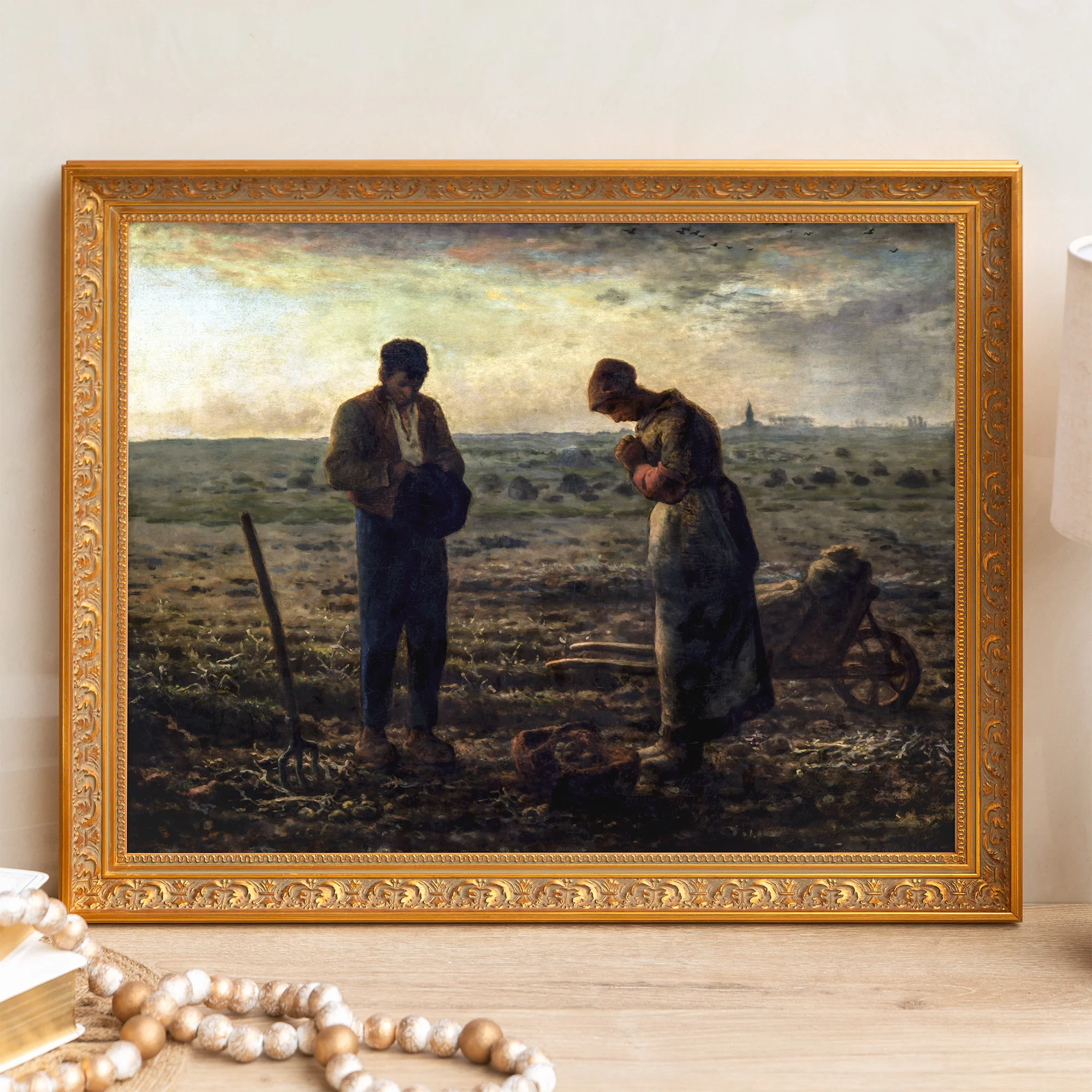 The Angelus Framed Canvas - Sacred Signature Collection