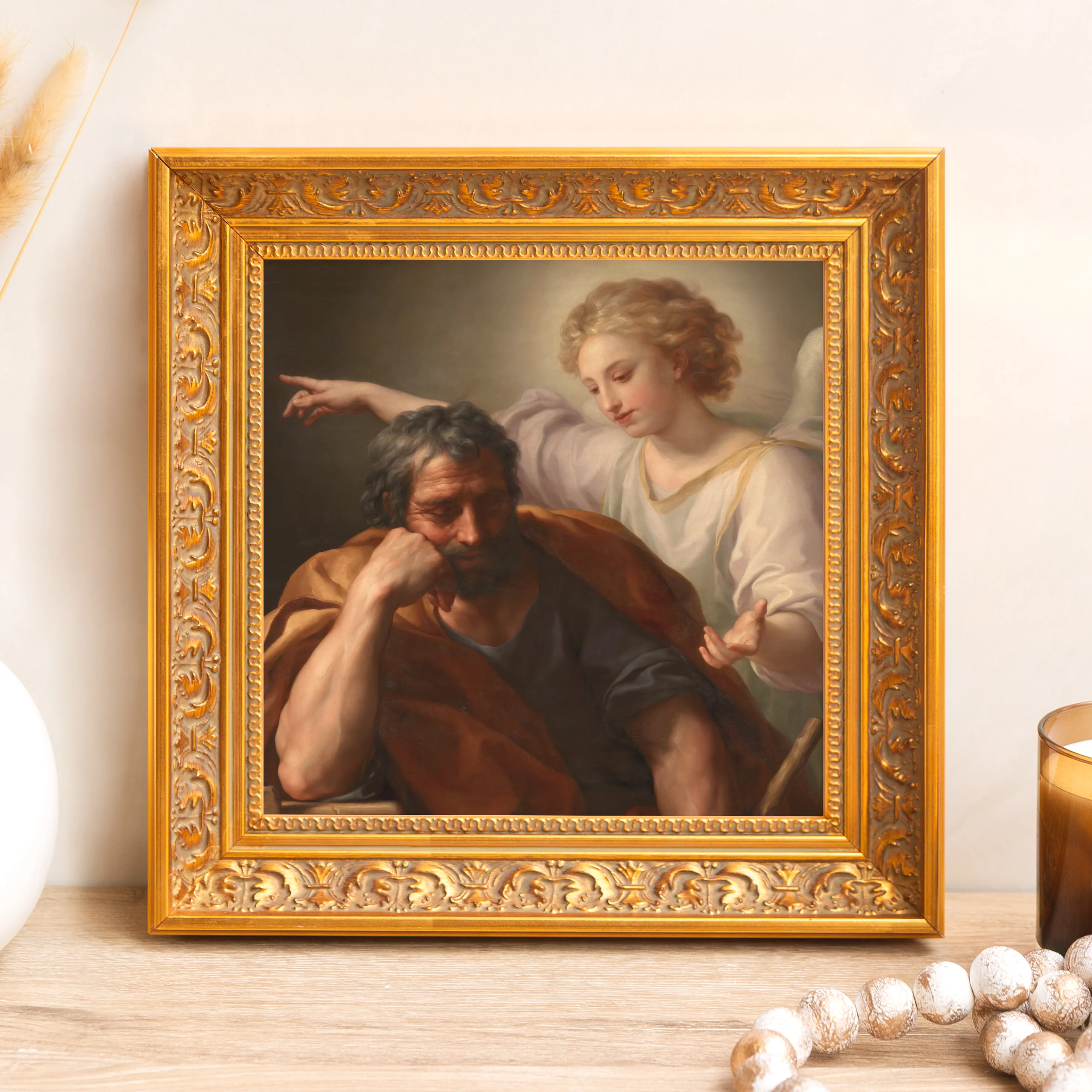 The Dream of Joseph Framed Canvas - Sacred Mini Collection
