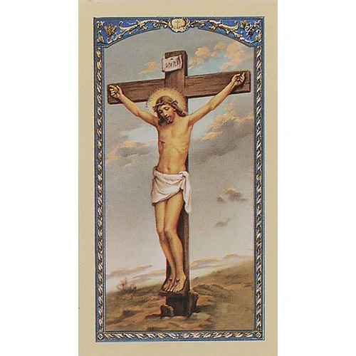 The Five Wounds - Crucificed Christ - Prayer Card