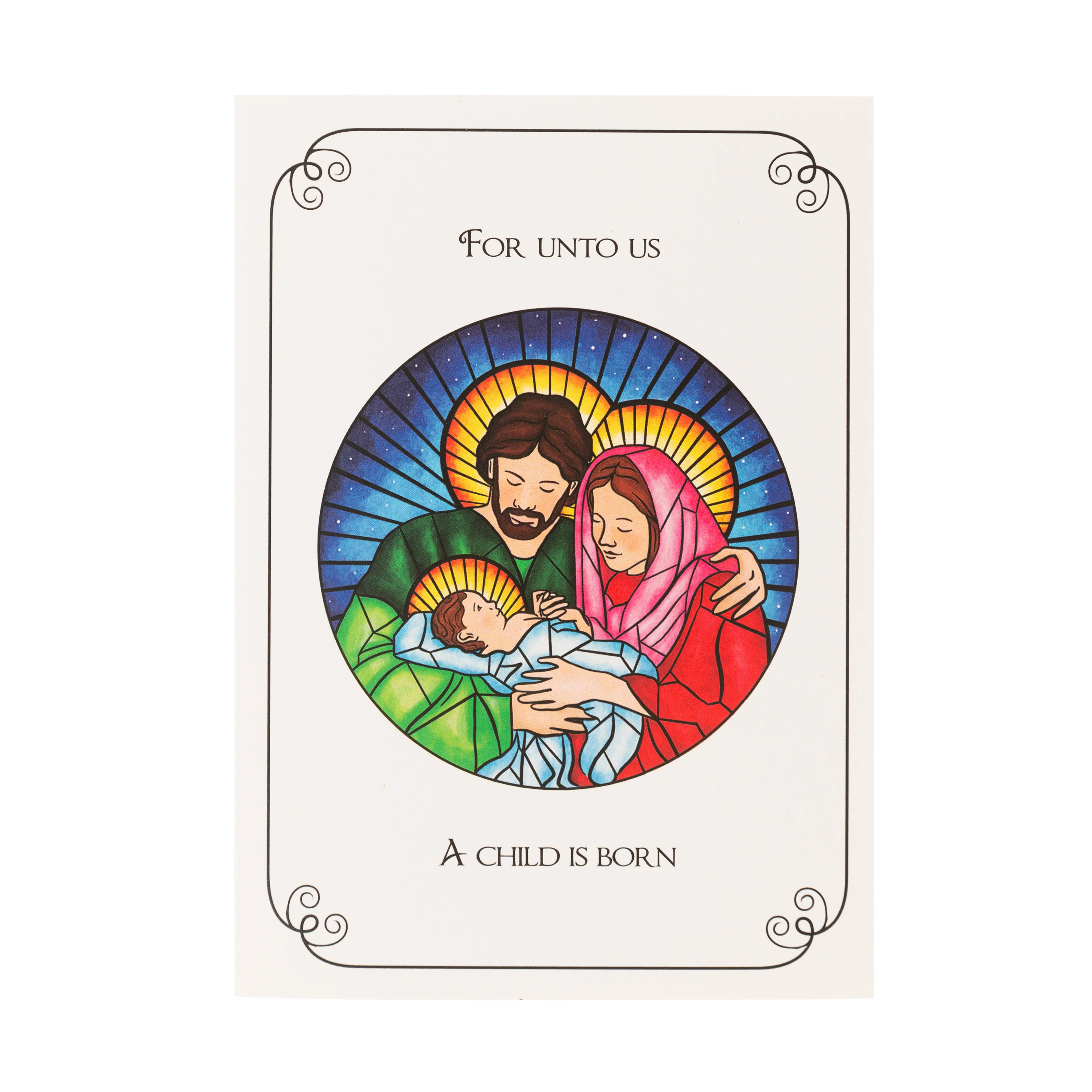 The Holy Family Stained Glass Christmas Cards - Set of 20 - Image 4